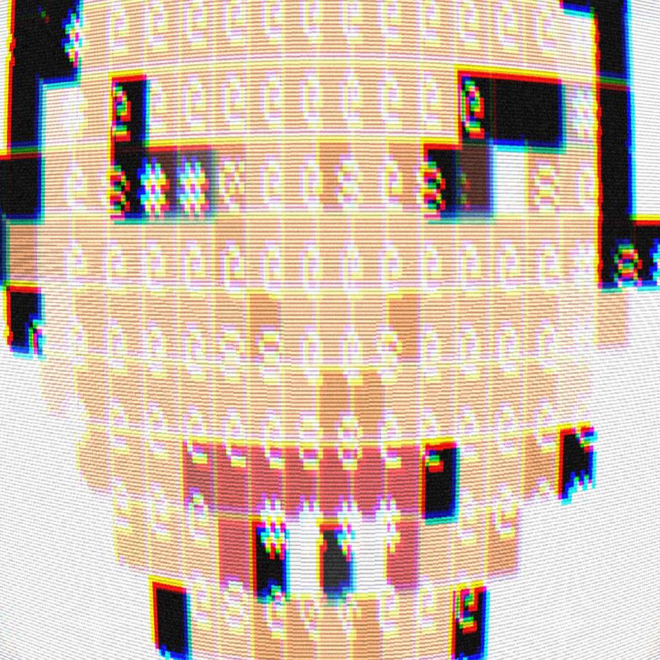 This meme is an image of a character from the popular video game Minecraft, specifically the "Steve" character, but with a corrupted and distorted appearance. The image is a mess of glitchy pixels and distorted shapes, with the words "I'M NOT DEAD" appearing prominently in the center. The image is a humorous take on the "I'm not dead" joke, a common meme that pokes fun at the idea that someone is still alive and kicking.